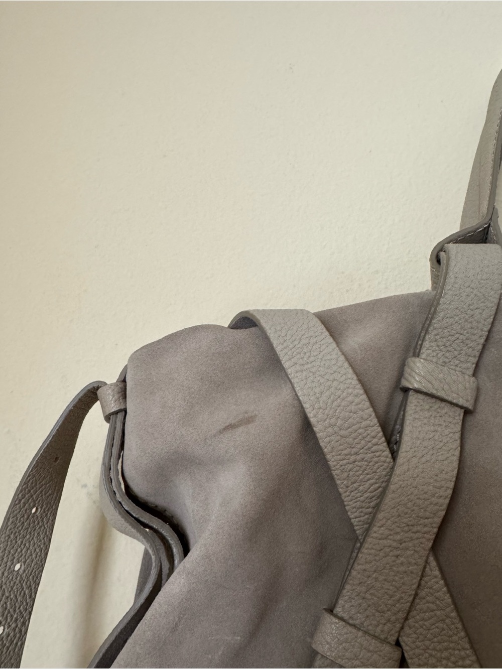 Alexander Wang Kirsten Bag Suede Leather Khaki Shoulder Strap Tote - Picture 2 of 10